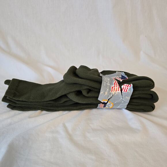 US Military Anti-Microbial All-Purpose Boot Sock 3 pk Green Sz M 10.5 - 11.5 New - Picture 8 of 8